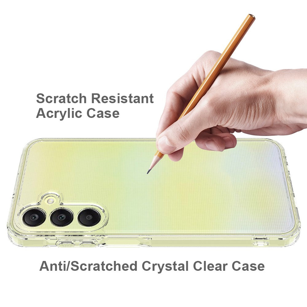 For Samsung Galaxy M35 5G Clear Case TPU+Acrylic Shockproof Phone Cover