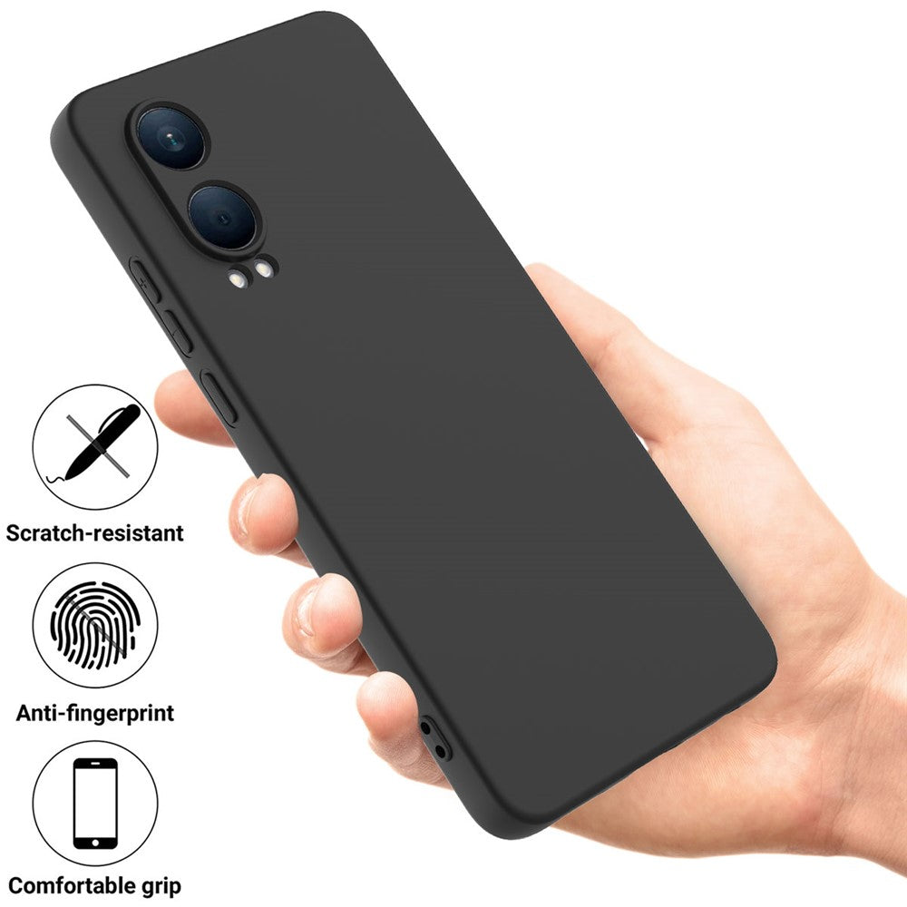 Til Oppo K12x 5G (Kina) / OnePlus Nord CE4 Lite 5G Cover Flydende Silikone Anti-Fald Telefoncover med Håndrem