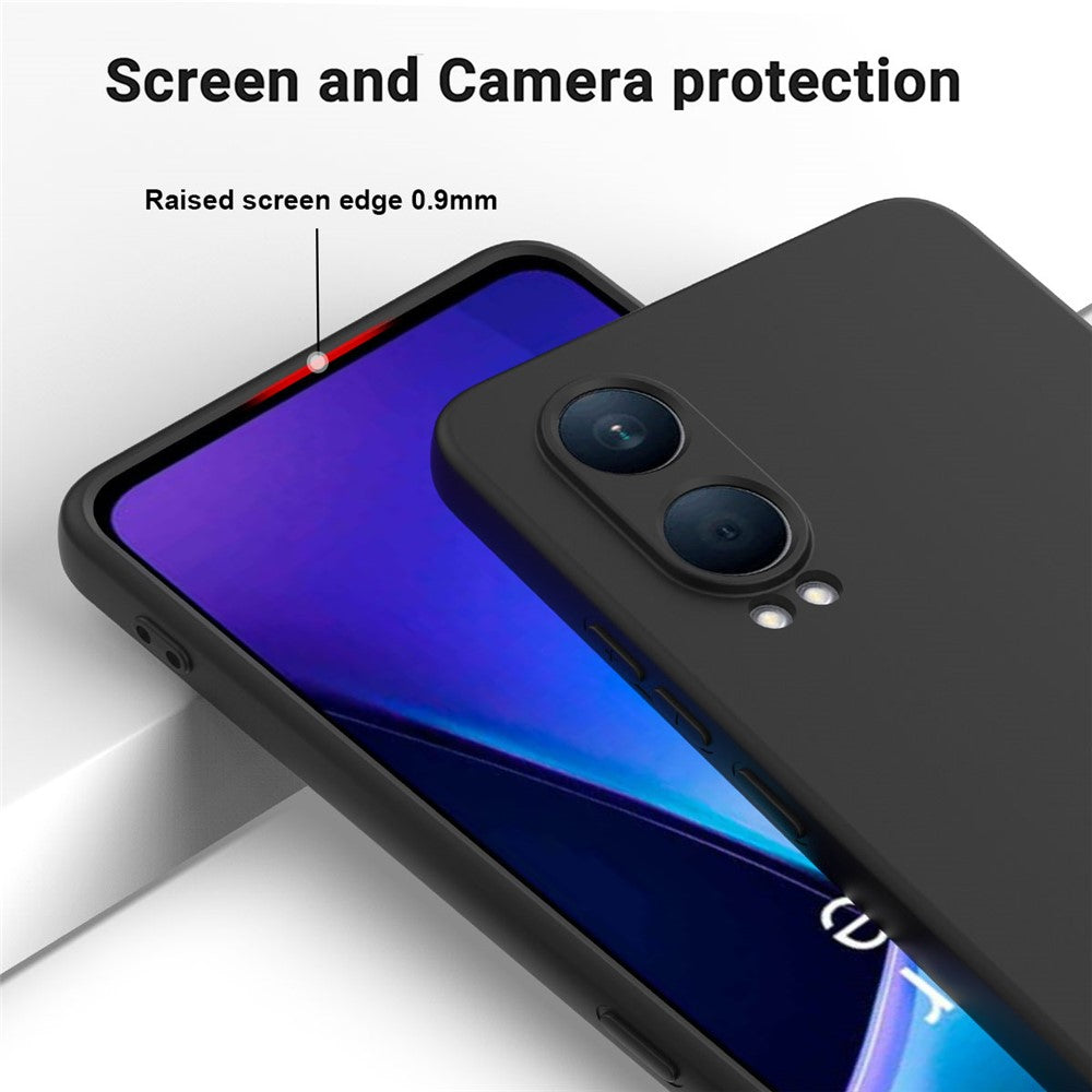 Til Oppo K12x 5G (Kina) / OnePlus Nord CE4 Lite 5G Cover Flydende Silikone Anti-Fald Telefoncover med Håndrem