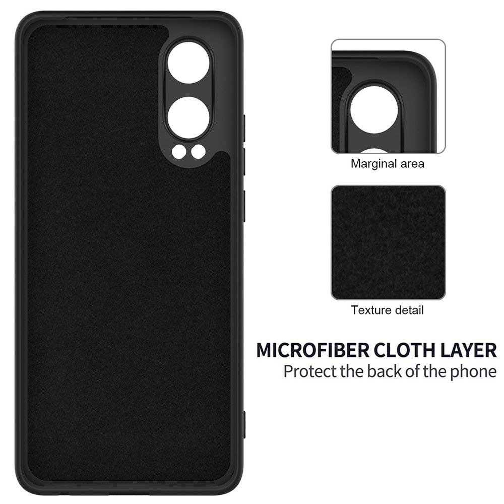 Til Oppo K12x 5G (Kina) / OnePlus Nord CE4 Lite 5G Cover Flydende Silikone Anti-Fald Telefoncover med Håndrem