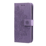 For Samsung Galaxy M35 5G Case Floral Pattern PU Leather Wallet Stand Phone Cover