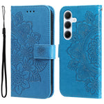 For Samsung Galaxy M35 5G Case Floral Pattern PU Leather Wallet Stand Phone Cover