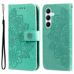 For Samsung Galaxy M35 5G Case Floral Pattern PU Leather Wallet Stand Phone Cover