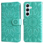 Til Samsung Galaxy M35 5G Pung Etui PU Læder Solsikke Telefoncover Stativfunktion