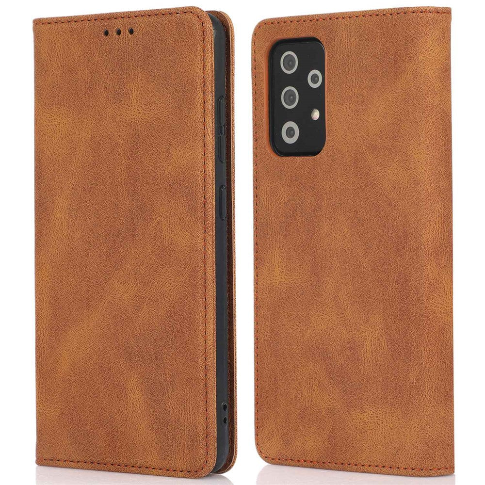 Stødsikkert pungcover til Samsung Galaxy A23 5G (Global version) / 4G, telefoncover med magnetlukning, ridsefrit PU-lædertelefoncover