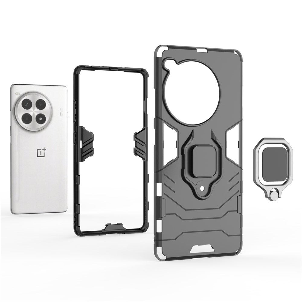 For OnePlus Ace 3 Pro 5G Case Ring Holder Kickstand Hybrid PC+TPU Phone Cover
