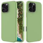 For iPhone 16 Pro Max Case Anti-Drop Liquid Silicone Soft Lining Back Phone Cover