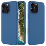 For iPhone 16 Pro Max Case Anti-Drop Liquid Silicone Soft Lining Back Phone Cover