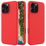 For iPhone 16 Pro Max Case Anti-Drop Liquid Silicone Soft Lining Back Phone Cover