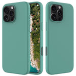 For iPhone 16 Pro Max Case Anti-Drop Liquid Silicone Soft Lining Back Phone Cover