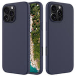 For iPhone 16 Pro Max Case Anti-Drop Liquid Silicone Soft Lining Back Phone Cover