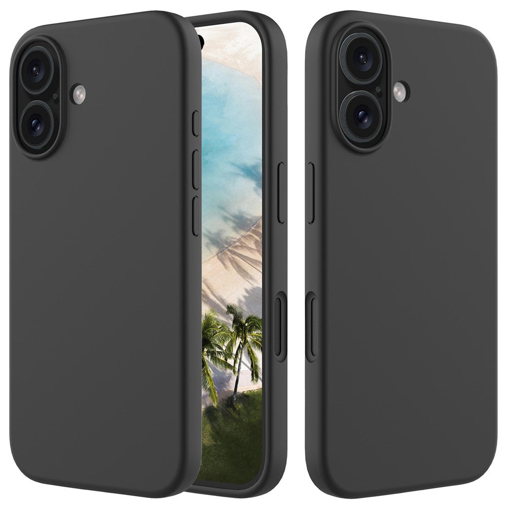 Til iPhone 16 Plus Cover Blød Silikone med Foring Bagcover