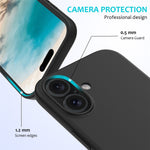 Til iPhone 16 Plus Cover Blød Silikone med Foring Bagcover