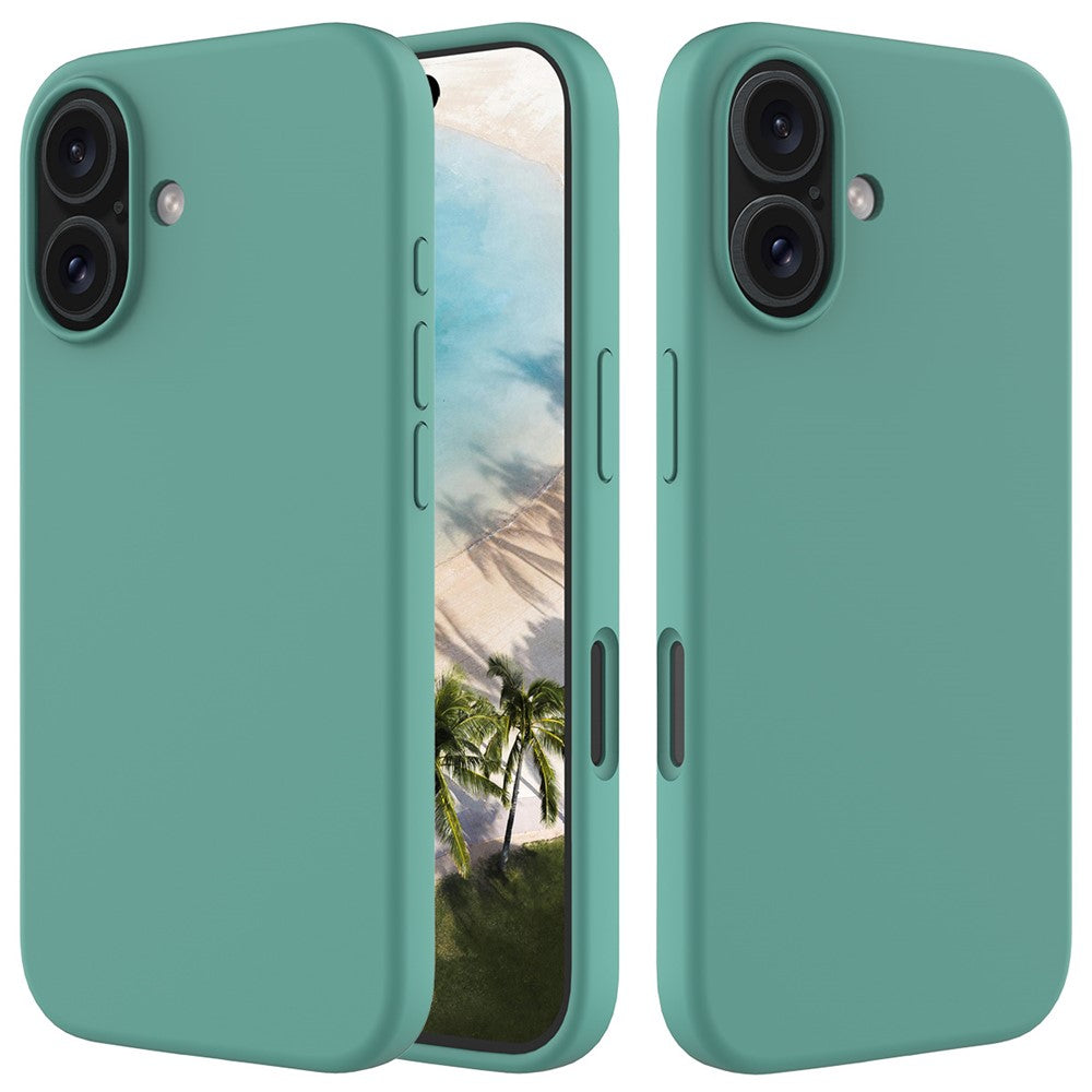 Til iPhone 16 Plus Cover Blød Silikone med Foring Bagcover