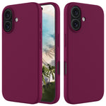 Til iPhone 16 Plus Cover Blød Silikone med Foring Bagcover