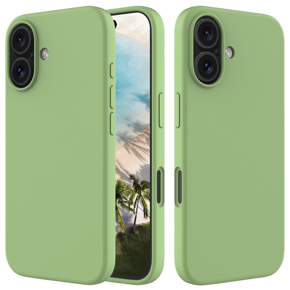 Til iPhone 16 Plus Cover Blød Silikone med Foring Bagcover