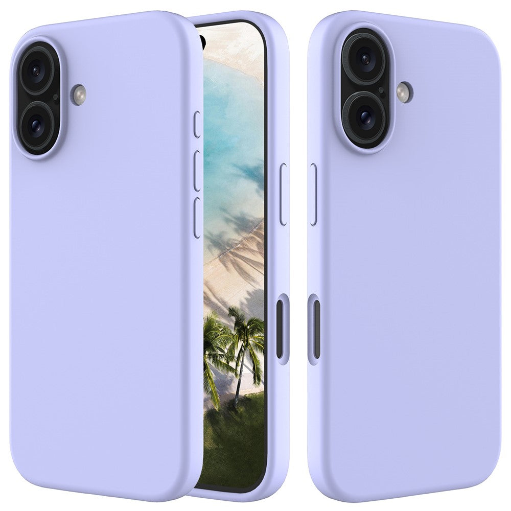 Til iPhone 16 Plus Cover Blød Silikone med Foring Bagcover