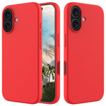 Til iPhone 16 Plus Cover Blød Silikone med Foring Bagcover