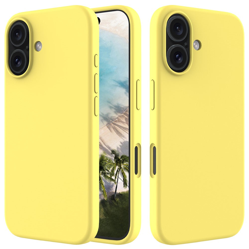 Til iPhone 16 Plus Cover Blød Silikone med Foring Bagcover