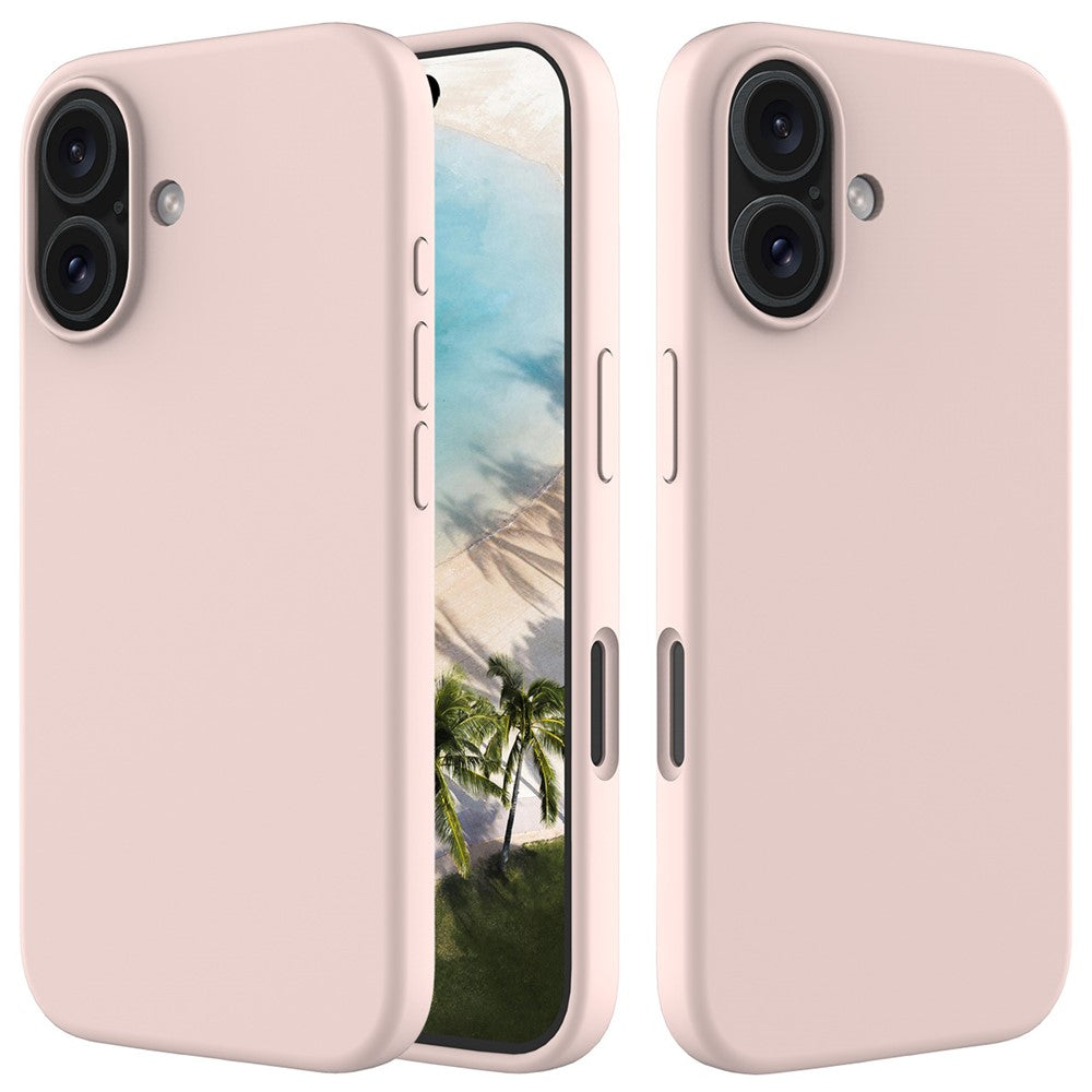 Til iPhone 16 Plus Cover Blød Silikone med Foring Bagcover