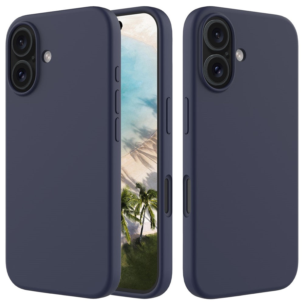 Til iPhone 16 Plus Cover Blød Silikone med Foring Bagcover