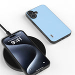 ABEEL-telefoncover til iPhone 16 i ægte koskind med belagt PC+TPU-hybrid