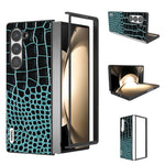 ABEEL Til Samsung Galaxy Z Fold6 5G-cover Krokodillemønster Ægte koskindslæder+PC-telefoncover