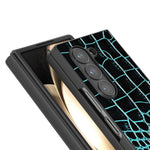 ABEEL Til Samsung Galaxy Z Fold6 5G-cover Krokodillemønster Ægte koskindslæder+PC-telefoncover