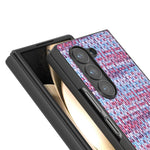 Til Samsung Galaxy Z Fold6 5G Etui Skotskternet Tekstur PU Læder+PC Telefoncover