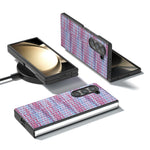 Til Samsung Galaxy Z Fold6 5G Etui Skotskternet Tekstur PU Læder+PC Telefoncover