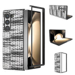 Til Samsung Galaxy Z Fold6 5G Etui Skotskternet Tekstur PU Læder+PC Telefoncover