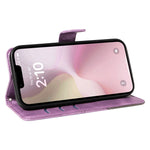 For iPhone 17th / 16th Case Leather Card Holder Phone Cover Geometric Line