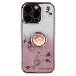 KADEM til iPhone 16 Pro Cover TPU Glitter Skinnende Rhinsten Telefoncover Ring Kickstand