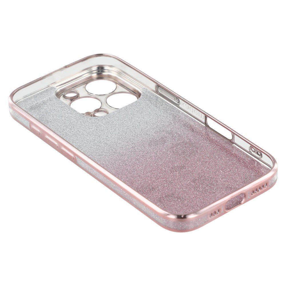 KADEM til iPhone 16 Pro Cover TPU Glitter Skinnende Rhinsten Telefoncover Ring Kickstand
