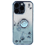 KADEM til iPhone 16 Pro Cover TPU Glitter Skinnende Rhinsten Telefoncover Ring Kickstand