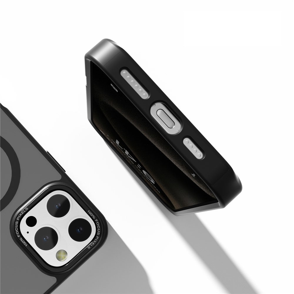 For iPhone 16 Pro Magnetic Case TPU+PC Phone Cover Matte Skin-Friendly Touch