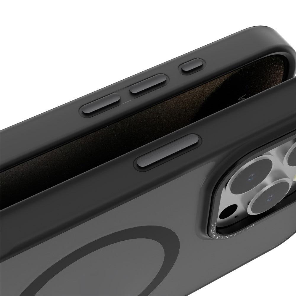 For iPhone 16 Pro Magnetic Case TPU+PC Phone Cover Matte Skin-Friendly Touch