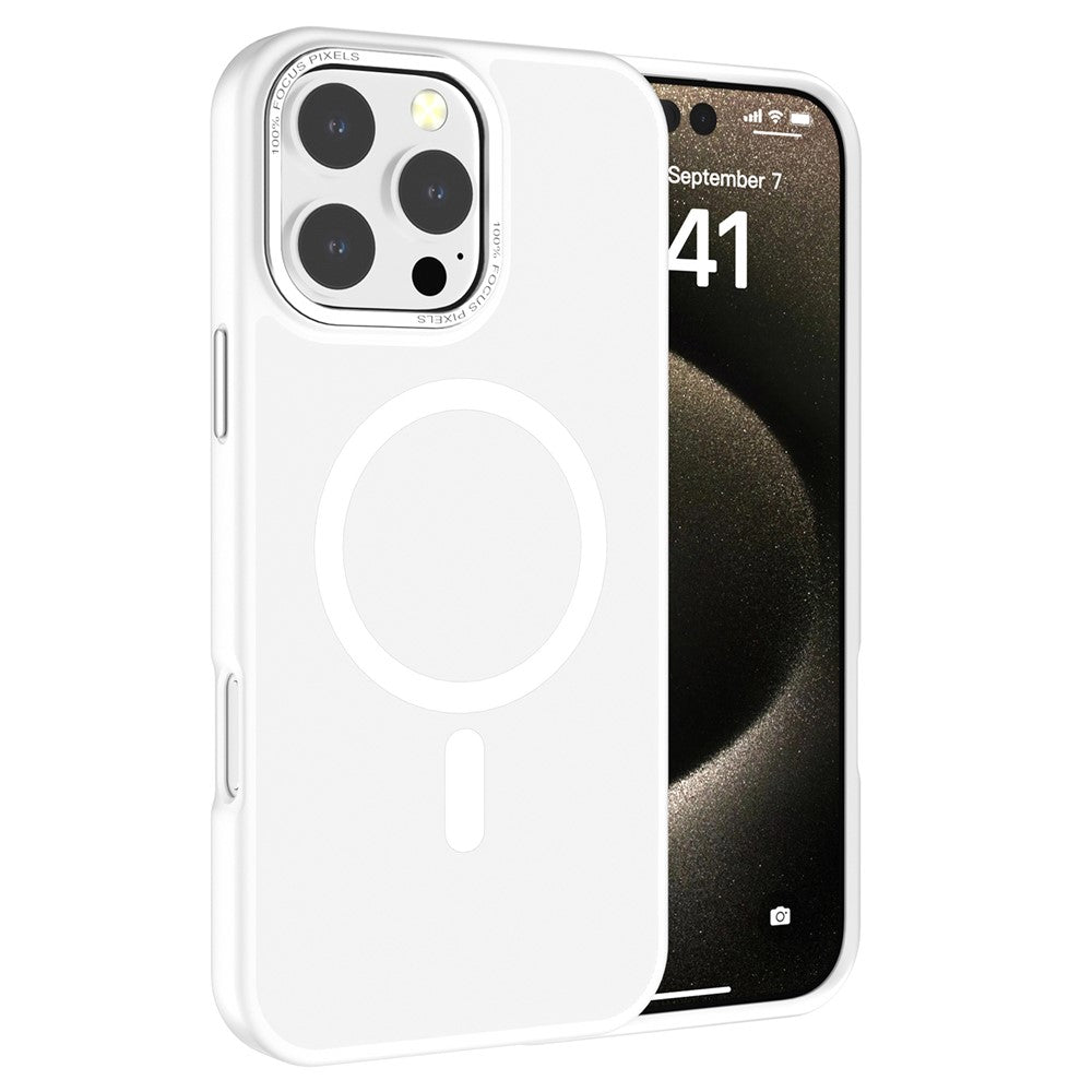 For iPhone 16 Pro Magnetic Case TPU+PC Phone Cover Matte Skin-Friendly Touch