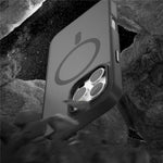 For iPhone 16 Pro Max Case Compatible with MagSafe Translucent Back TPU+PC Phone Cover
