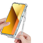 For Xiaomi Redmi Note 13 5G Case Acrylic+TPU Transparent Protective Phone Cover