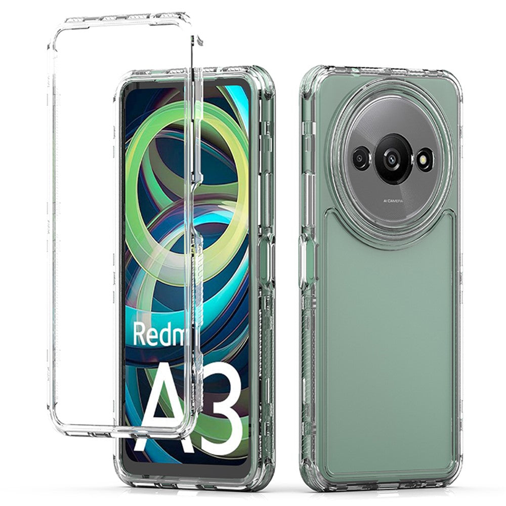 For Xiaomi Poco C61 4G / Redmi A3 4G Case Anti-Scratch Acrylic+TPU Clear Phone Cover