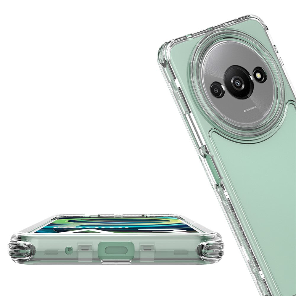For Xiaomi Poco C61 4G / Redmi A3 4G Case Anti-Scratch Acrylic+TPU Clear Phone Cover