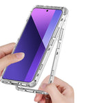 For Xiaomi Redmi Note 13 Pro+ 5G Clear Case Acrylic+TPU Hybrid Phone Cover
