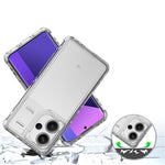 For Xiaomi Redmi Note 13 Pro+ 5G Clear Case Acrylic+TPU Hybrid Phone Cover