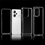 For Xiaomi Redmi Note 13 Pro+ 5G Clear Case Acrylic+TPU Hybrid Phone Cover