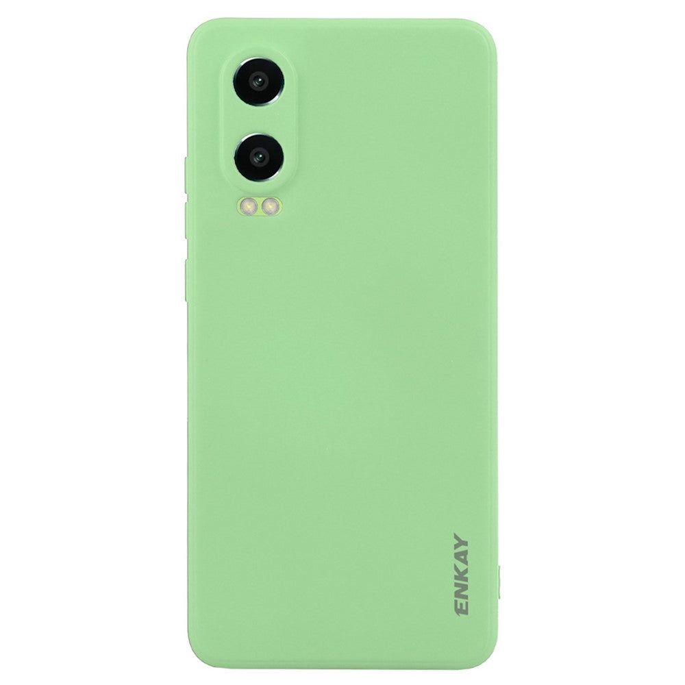 ENKAY HAT PRINCE För Oppo K12x 5G (Kina) / OnePlus Nord CE4 Lite 5G Skal Rak Kant Flytande Silikon mobilskal
