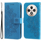 For Oppo Reno12 F 5G Case Floral Pattern PU Leather Wallet Stand Phone Cover