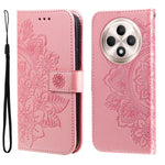For Oppo Reno12 F 5G Case Floral Pattern PU Leather Wallet Stand Phone Cover