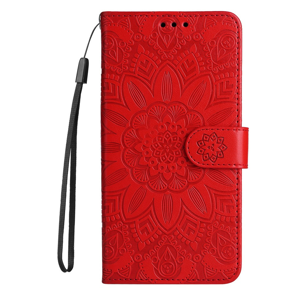 For Oppo Reno12 F 5G Case Sunflower Phone Leather Cover with Magnetic Clasp