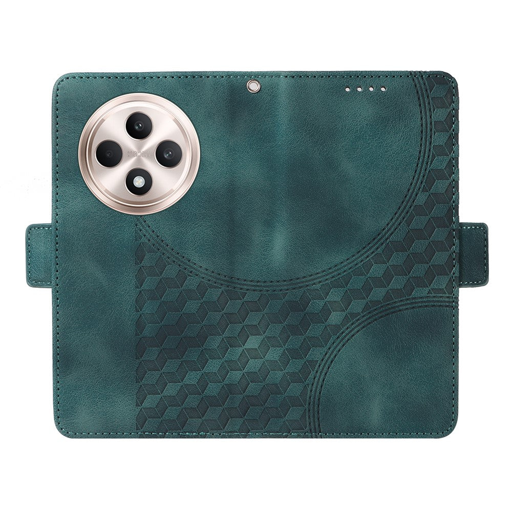 For Oppo Reno12 F 5G Case Rhombus Starry Folio Flip Phone Leather Cover